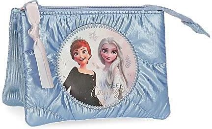 Disney Seek Courage, Girls Seek Courage Billfold, Azul, 14x10x5 cms -, Niebieski, 14x10x5 cms, Portfel z trzema przegródkami