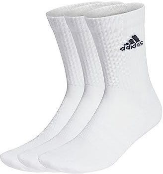 adidas Cushioned Sportswear 3 Pairs Skarpeti do łydek, White/Black, L