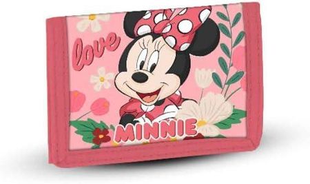 Minnie Mouse Garden portfel na rzepy, różowy, 21,5 x 9 cm, różowy, Portfel na rzepy Ogród