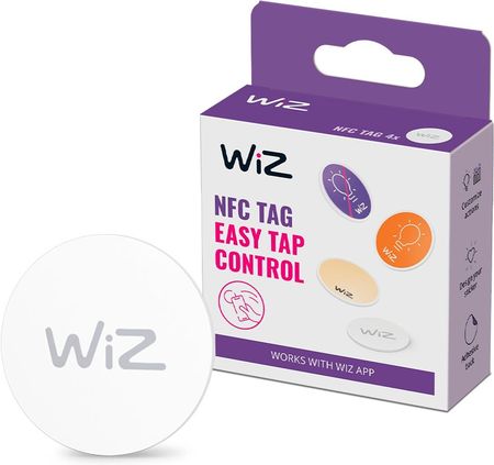 WiZ TAG NFC Znaczniki Inteligentne Oświetlenie LED 4szt. (929003266901)