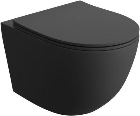 Lavita SINTO BLACK 3.0 Miska WC wisząca bezrantowa Tornado z deską wolnoopadającą