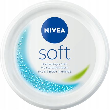 Nivea Soft Krem Intensywnie Nawilżający Do Ciała Twarzy Rąk Delikatny 500ml