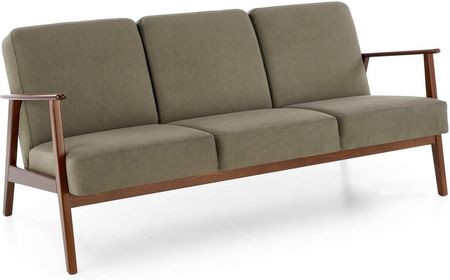 Sofa trzyosobowa do salonu Milano 3S, retro, prl, wygodna, oliwkowy