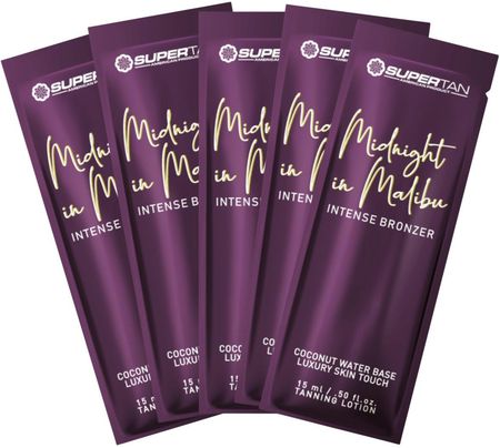 Supertan Midnight In Malibu Mocny Bronzer Do Opalania 5x15ml