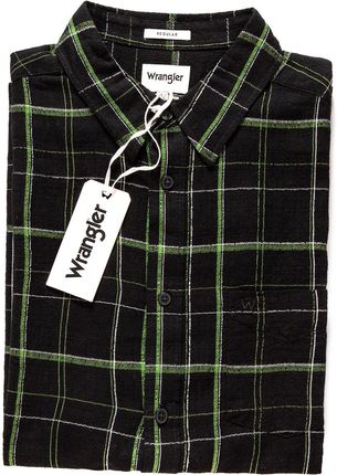 WRANGLER SS 1PKT SHIRT KOSZULA MĘSKA MATERIAŁOWA FADED BLACK W5860B8V6