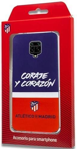 Funda para Xiaomi Redmi 12 del Atlético de Madrid Escudo Dorado Fondo Negro tansparente para Proteger tu móvil. Carcasa de Silicona Flexible con Licencia Oficial Atlético de Madrid