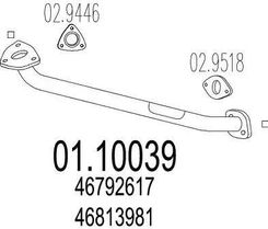Zdjęcie Mts Rura Wydechowa 110039 - Mielec