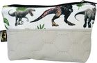 Kolorowa Kosmetyczka Dziecięca  Szara i TRex Dinozaur