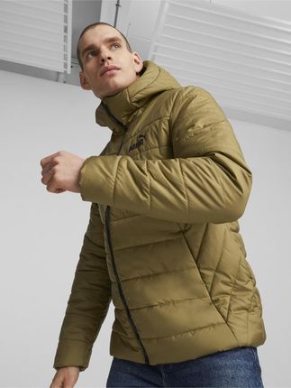 Puma Kurtka Przejściowa Z Kapturem Męska Ess Hooded Padded Jacket 84893893 Brązowa