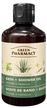 GREEN PHARMACY Olejek do kąpieli i pod prysznic wetyweria i wanilia, 250ml