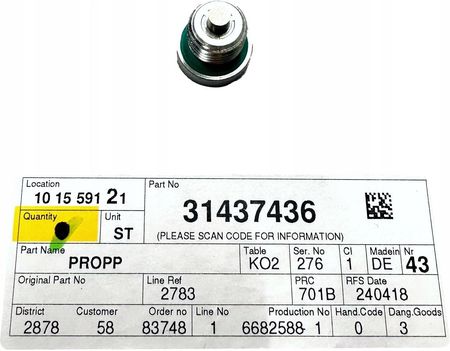 Volvo Hyb Korek Most Osi Tyl Erad 31437436 - Opinie i ceny
