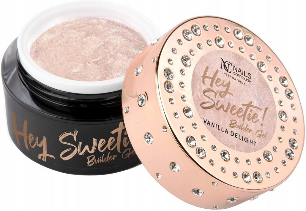 Żel budujący z drobinkami Hey Sweetie Builder Gel VANILLA DELIGHT Nails