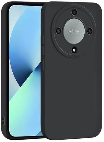SEAHAI Cover per Honor Magic 5 Lite 5G (Magic5 Lite) Cover, Ultra Sottile Custodia in TPU a Gradiente Colori, Trasparente Silicone Morbido Case Antiurto Cover, Nero/Oro