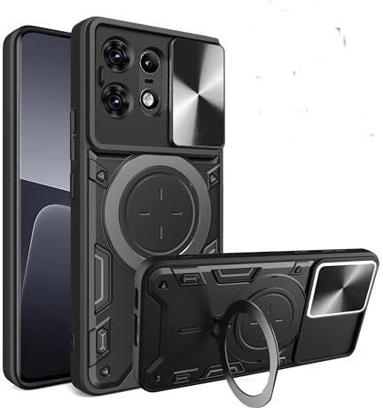 SDTEK Custodia Compatible con Motorola Moto G13 / G23 / G53, Cover Obiettivo Fotocamera, Supporto, Anello Magnetico Protezione Schermo Vetro (Marina