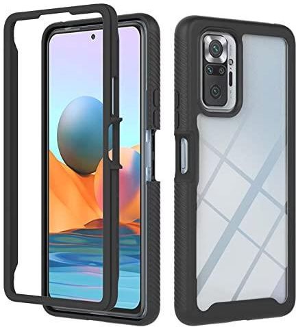 Topme Custodia per Telefono per Redmi Note 10S / Redmi Note 10 (4G) / POCO M5s (6.43 Inches), Cover per Cellulare con Motivo Verniciato Trasparente in Morbido Silicone TPU - La Farfalla