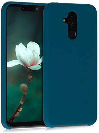 kwmobile etui kompatybilne z Huawei Mate 20 Lite, etui na telefon komórkowy, gumowane, w kolorze niebiesko-zielonym, Petrolowy matowy