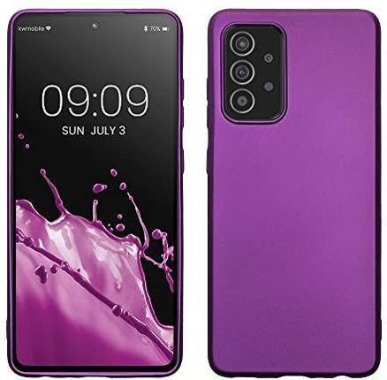 Kwmobile Etui Kompatybilne Z Samsung Galaxy A52 A52 5G A52S 5G Etui Miękkie Cienkie Metaliczne Silikonowe Etui Z Tworzywa