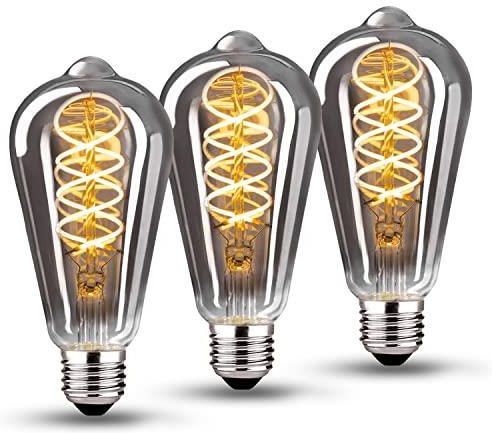 GBLY 6er pack LED Glühbirne E27 Vintage Lampe - G95 Warmweiss Filament