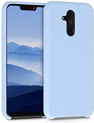 kwmobile Etui kompatybilne z Huawei Mate 20 Lite, silikonowe etui na telefon komórkowy, miękka powierzchnia, bezprzewodowe ładowanie, jasnoniebieskie,