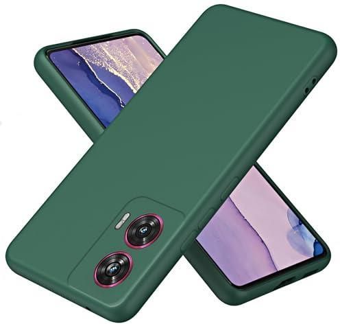 XINYEXIN Cover per Motorola Edge 60 Fusion, Custodia in Silicone Antiurto Ultrasottile con Motivo Carino - Smile, Green
