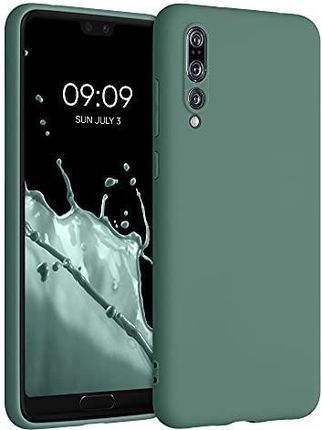 Kwmobile Etui Kompatybilne Z Huawei P20 Pro Miękka Silikonowa Osłona Na Telefon Jodła Zielona