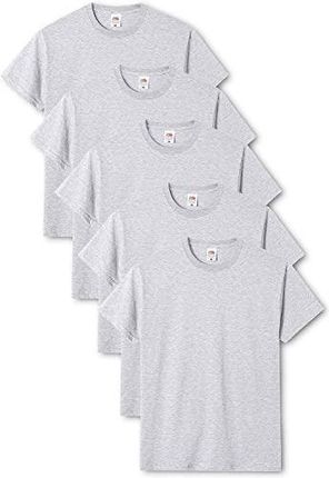 Fruit of the Loom Męski oryginalny T-shirt (5 sztuk), Szary (Heather Grey), XL