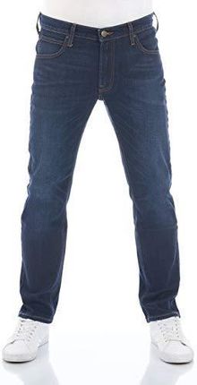 Lee Męskie dżinsy Regular Fit Daren Zip Fly spodnie proste spodnie jeansowe bawełna denim stretch niebieski czarny szary w31 w32 w33 w34 w36 w38 w40 w