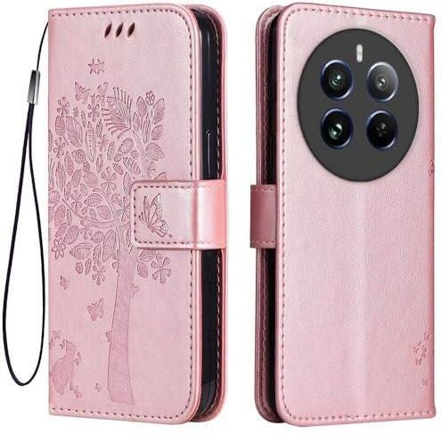 Cover Topme Per Realme 12 5G/12X 5G: Morbida TPU Con Texture Pelle E Dettaglio Metallo - Arancione