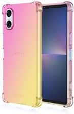 RankOne Cover Per Sony Xperia 10 VI (6a Generazione) - Custodia Gialla Con Design CD, TPU Antigraffio E Antiurto, Ricarica Wireless - 6