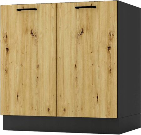 Szafka kuchenna cm 80 stojąca dolna pod zlew ANIKA dąb artisan LOFT
