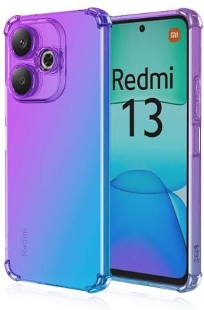 HAOYE Cover per Xiaomi Redmi 12 4G con Girevole Anello, Traslucido Custodia con Supporto Magnetico Auto, Silicone TPU e PC Doppio Strato Protettiva Bumper. Nero