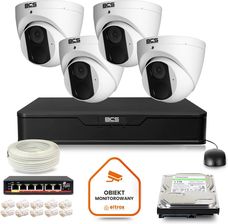 Zdjęcie Bcs Point Zestaw Monitoringu Ip 4X Kamera Bcs-P-Eip14Fsr3 Rejestrator Z Dyskiem 1Tb (Z48897T4) - Kąty Wrocławskie