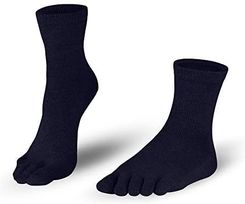Knitido Naturals Merino y Cachemir | Medias con dedos en lana merino y cachemir, Talla:35-38, Colores:antracita/azul de luz (102