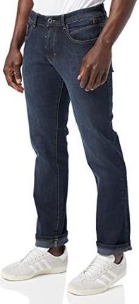 camel active Jeansy o luźnym kroju Woodstock Stretch spodnie jeansowe Mężczyźni , ciemnoniebieski Decent Use 85 , 32W / 32L