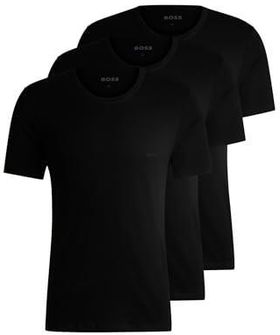 BOSS Rn 3p Classic Koszulka Mężczyźni, Czarny (Black1), XXL