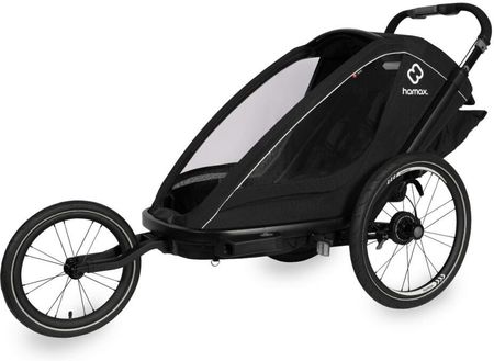 Hamax - Przyczepka rowerowa BREEZE ONE z zestawem do biegania - Black