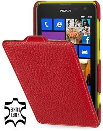 Stilgut Ultraslim Etui Z Prawdziwej Skóry Do Nokia Lumia 625 Czerwone