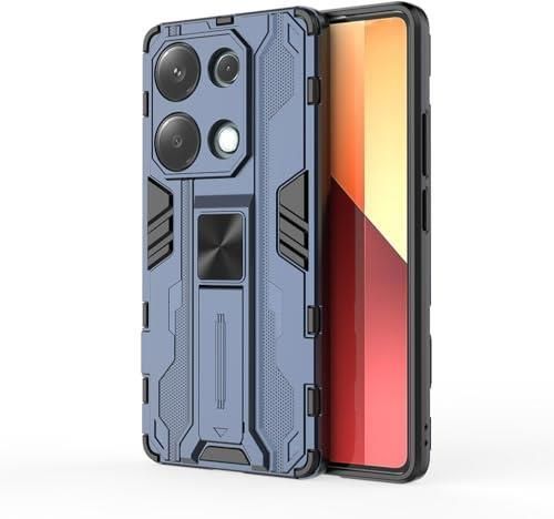 BOKYAS Cover per Xiaomi Redmi 13C 4G/Xiaomi Poco C65 4G - Custodia in Silicone di Cristallino - Non Ingiallente - TPU & PC Ibrida 360° Full Body Antiurto Protettiva, Blu