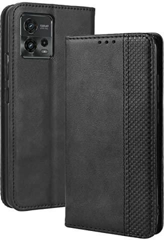 MOJIA Cover Motorola Moto G42: Portafoglio In PU Con Supporto, RFID, Viola