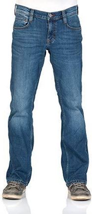 MUSTANG Męskie dżinsy Oregon Bootcut męskie spodnie jeansowe Denim Stretch bawełna niebieski czarny W30 W31 W32 W33 W34 W36 W38 W40, Medium Blue (702)