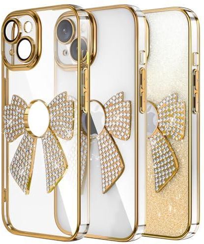 IMEIKONST Compatibile con iPhone XR Liquido Custodia, Bello Glitter