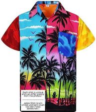 King Kameha Hawaïhemd - korte mouwen - zomerhemd - feesthemd - strand, Jk_Beach Red, XL