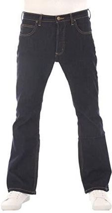 Lee Męskie dżinsy Bootcut Denver niebieskie spodnie jeansowe męskie bawełna stretch denim niebieski w30 w31 w32 w33 w34 w36 w38 w40 w42 w44, Rinse (Ls