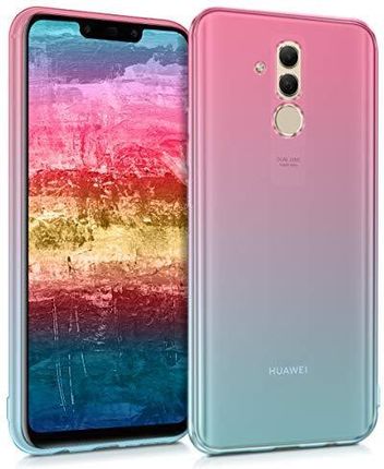 Kwmobile Etui Kompatybilne Z Huawei Mate 20 Lite Przezroczyste Etui Gradientowe Na Telefon Dwukolorowe Ciemnoróżowe Niebieskie Przezroczyste