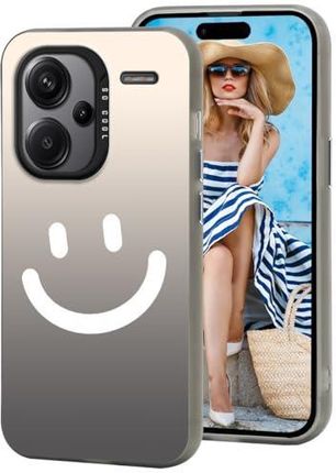 Wokez Etui Na Xiaomi Redmi Note 13 Pro Plus Pro+ Urocze Wzory Z Uśmiechniętą Buźką Namalowane Dla Kobiet Dziewcząt Miękkie Krawędzie
