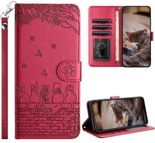 Bravoday Cover per Xiaomi Poco F4 GT, Flip Custodia in Pelle PU