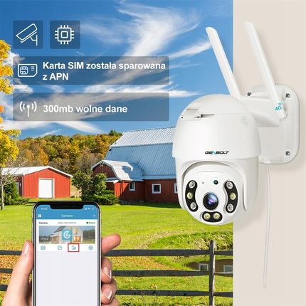 Kamera przemysłowa Genbolt 3G/4G Lte Zewnętrzna Kamera