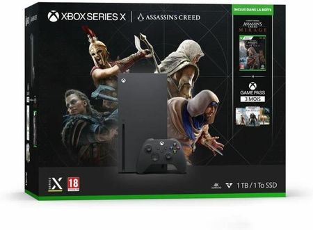 Microsoft Xbox Series X + Assassin's Creed Mirage + Game Pass Ultimate 3 miesiące