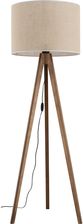 TK Lighting Grand 16017 lampa stojąca podłogowa nowoczesna skandynawska boho drewniana klosz materiałowy 1x15W E27 orzech/juta - zdjęcie 1