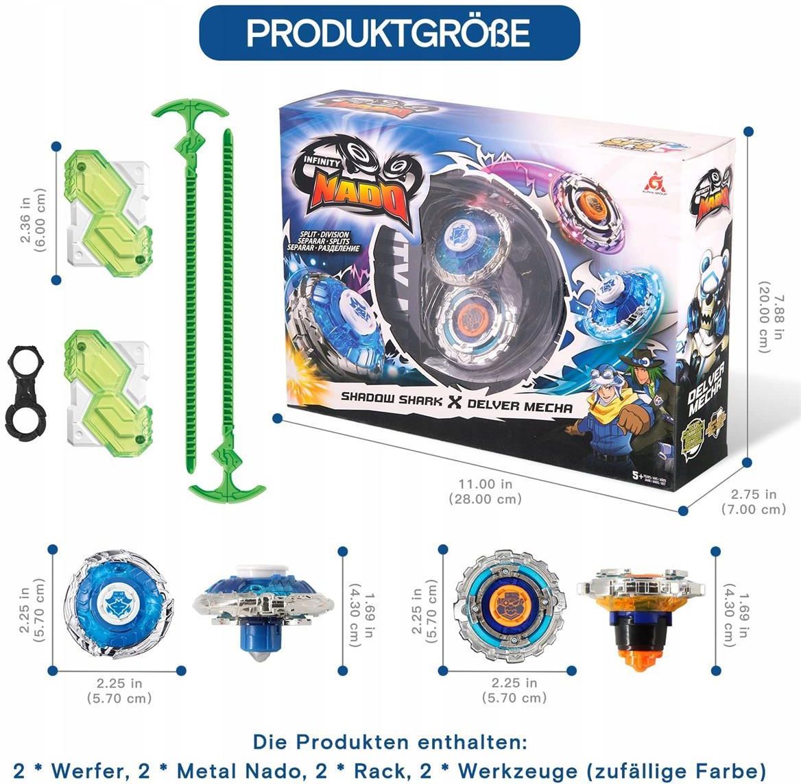 Infinity Nado Spinning Tops For Kids Metal Toy Boys Battle